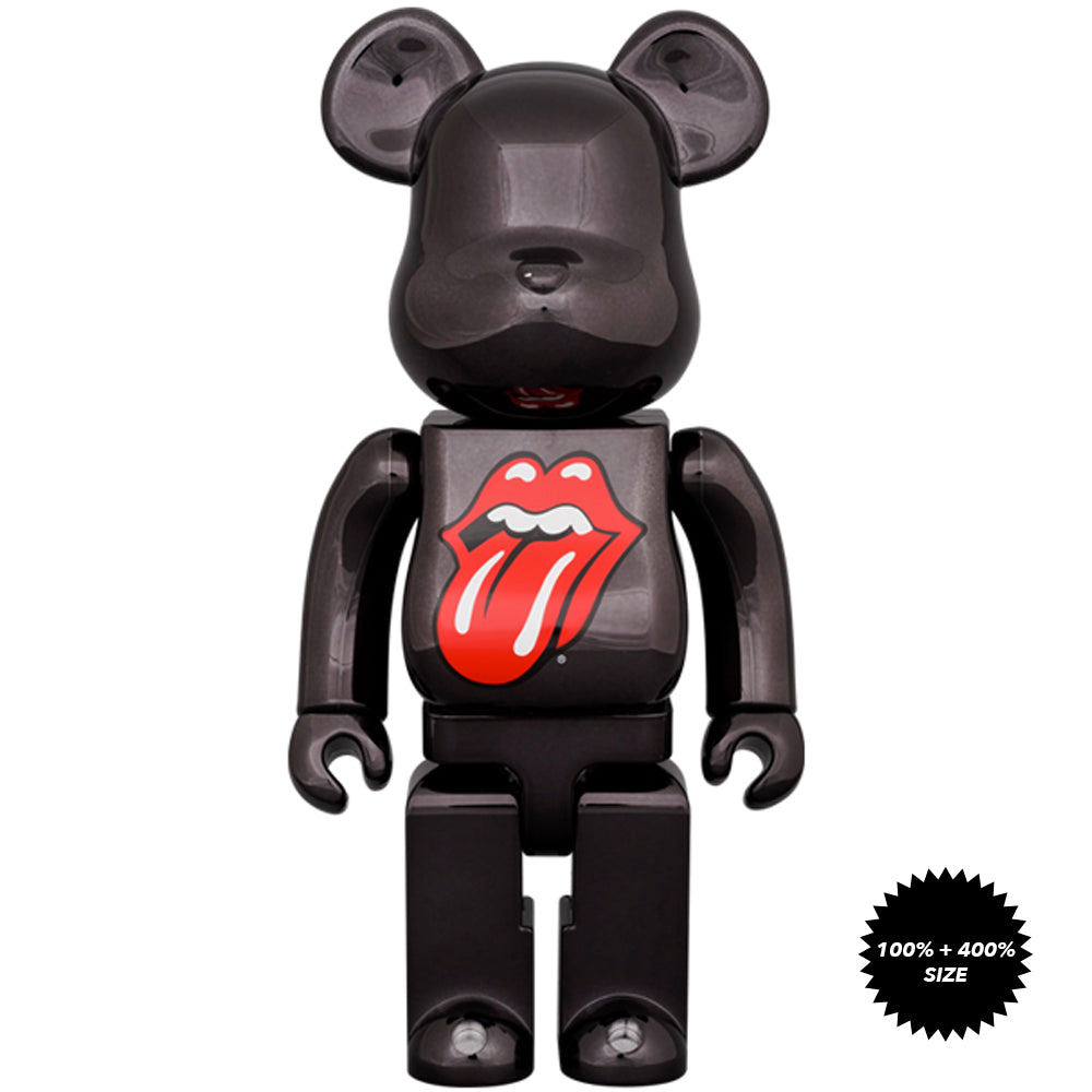 The Rolling Stones Lips & Tongue (Black Chrome Ver.) 100% + 400