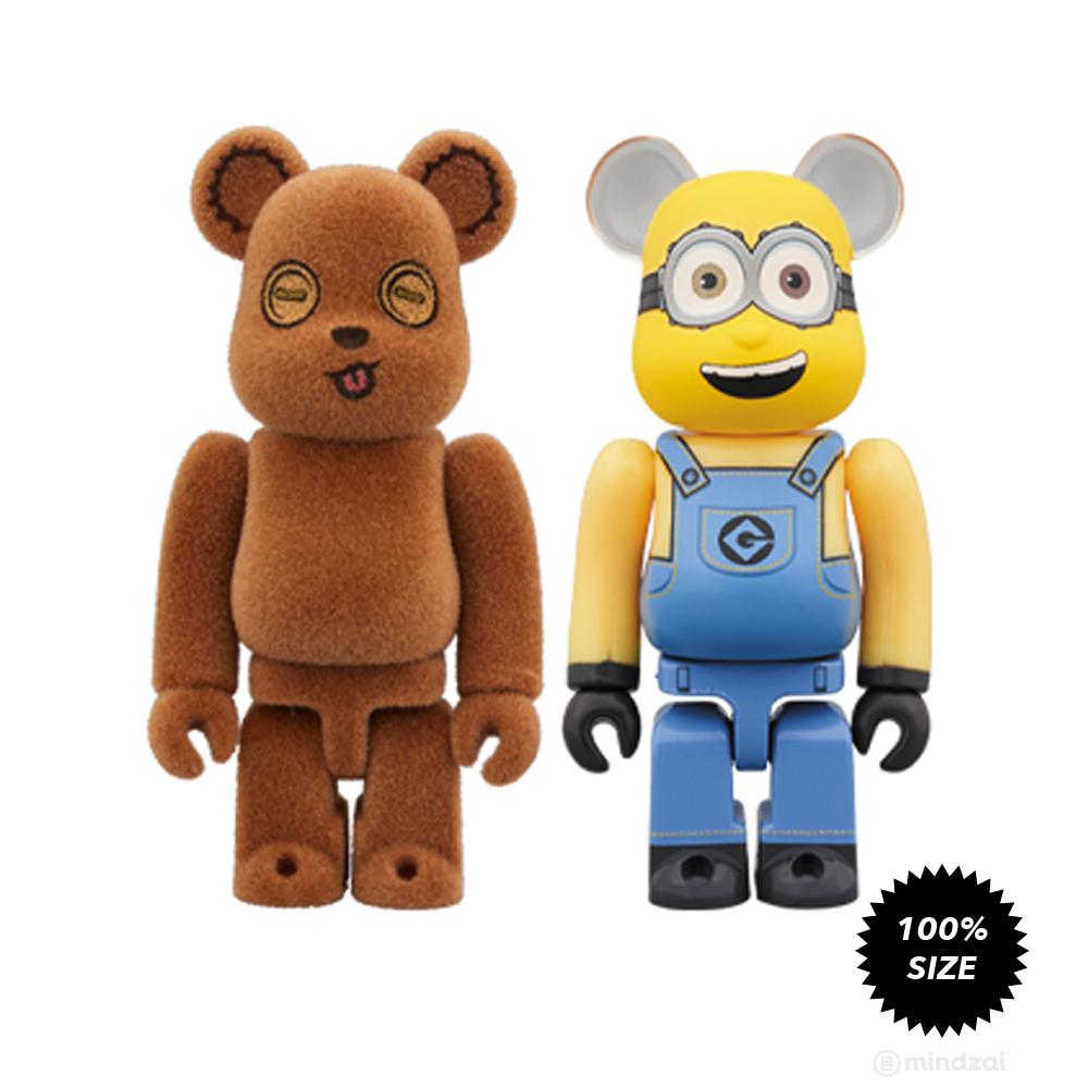 Tim and Bob Minion 2-Pack 100% Bearbrick by Medicom Toy - Mindzai