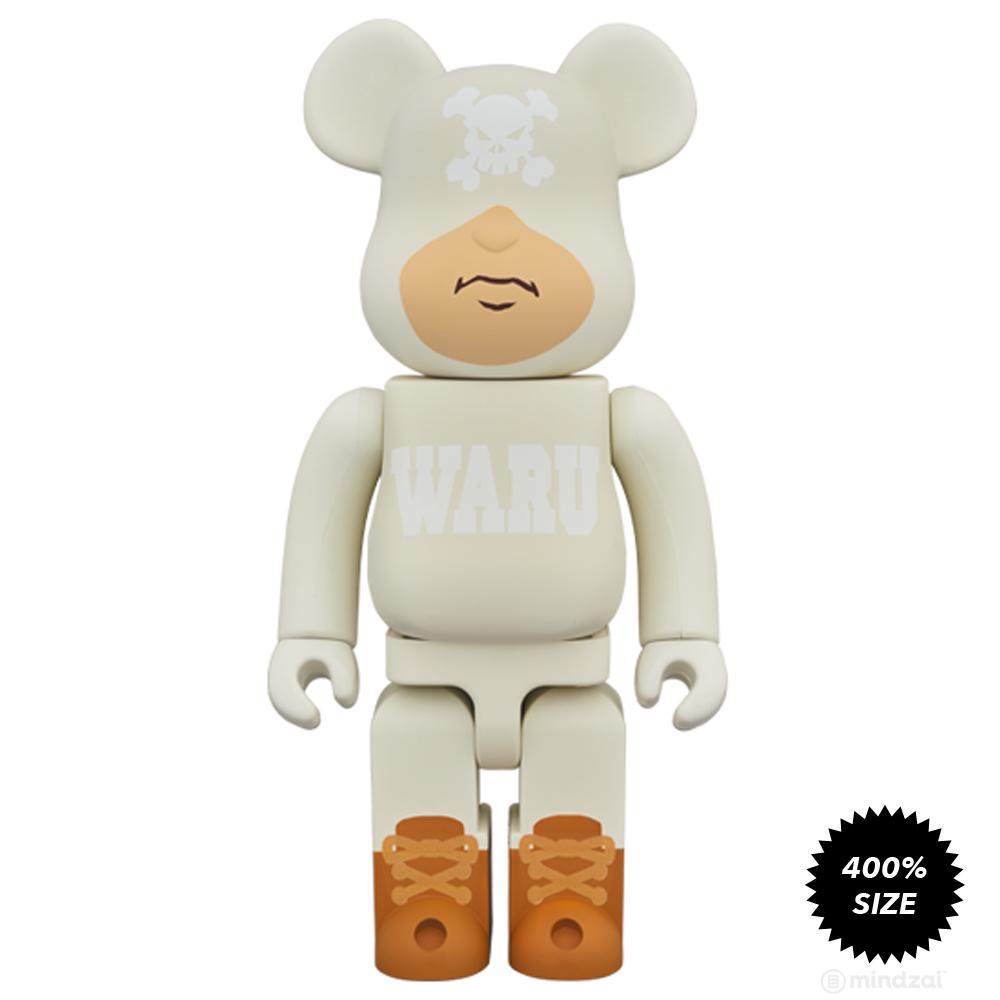 Tokyo Tribe White Waru 400% Bearbrick by Santastic Entertainment x Medicom Toy