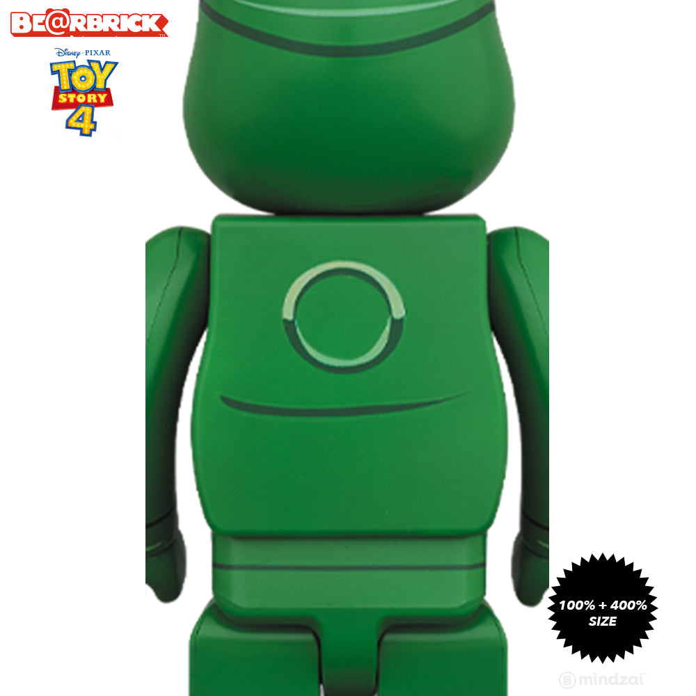 Green Army Men Toy Story 4 100% + 400% Bearbrick Set by Disney