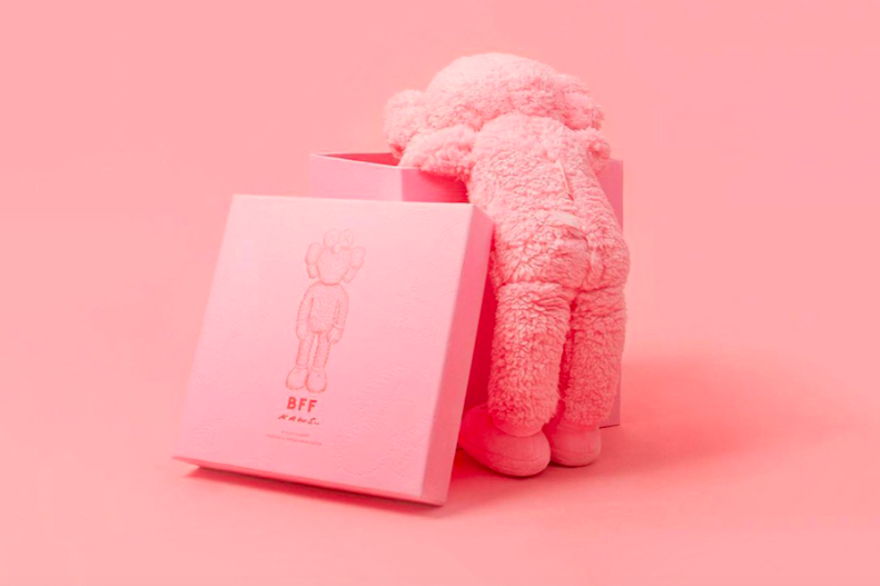 Kaws Pink BFF Limited Edition Plush by Kaws x AllRightsReserved