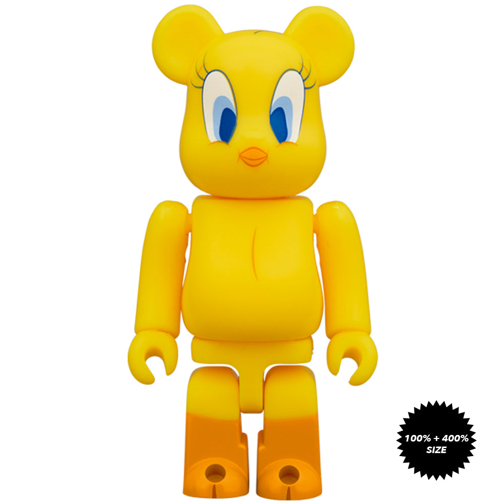 Tweety Bird 100% + 400% Bearbrick Set by Medicom Toy - Mindzai Toy