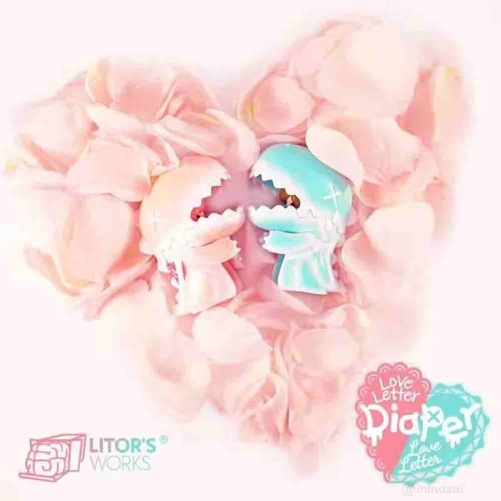 Umasou! Diaper Love Letter (Baby Blue Ver.) Art Toy Figure by Litor's Work