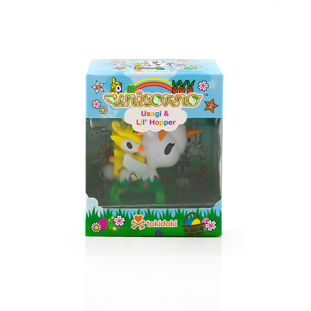 Easter Usagi & Lil' Hopper Unicorno Vinyl Figure by Tokidoki