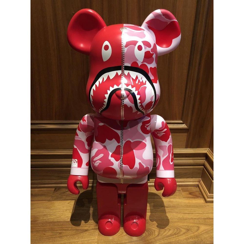 Bape Camo Shark PINK WGM 1000% Bearbrick by Medicom Toy (Pre-owned)