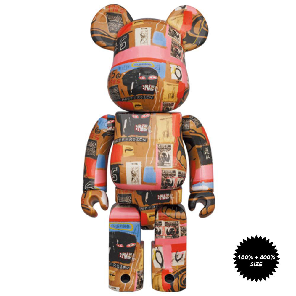 Andy Warhol x Jean-Michel Basquiat #2 100% + 400% Bearbrick Set by