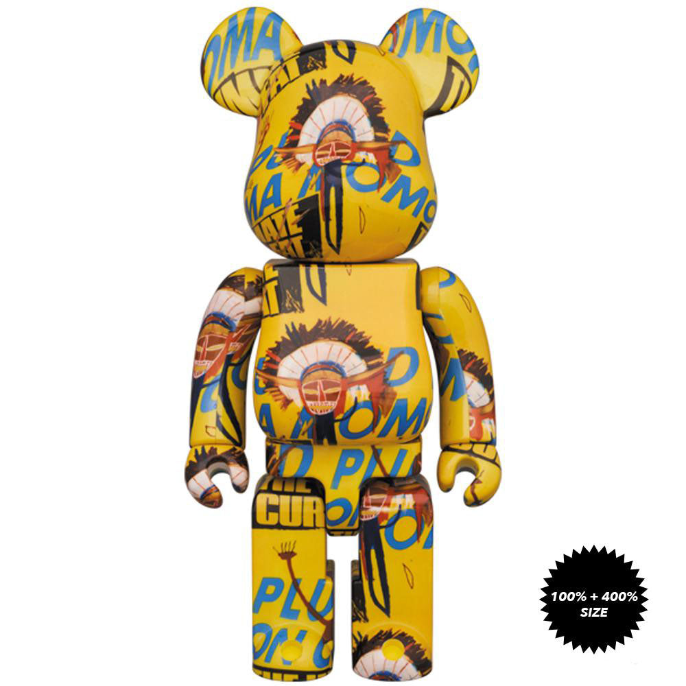 Andy Warhol x Jean-Michel Basquiat #3 100% + 400% Bearbrick Set by