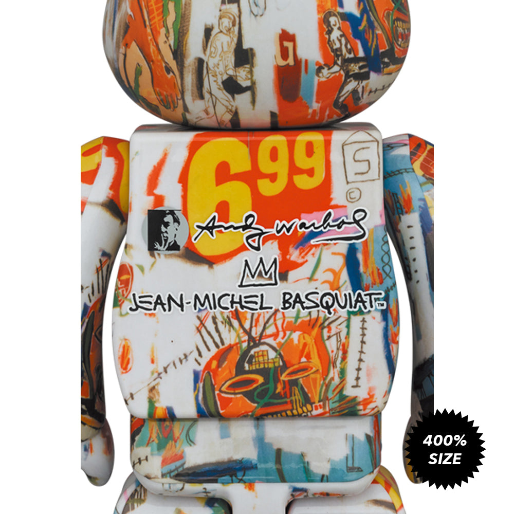Andy Warhol x Jean-Michel Basquiat #4 400% Bearbrick by Medicom