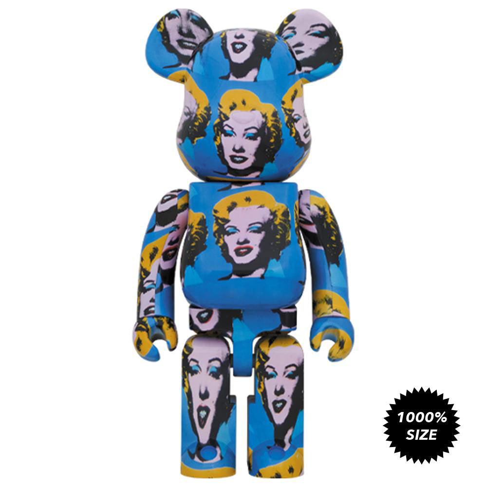 Andy Warhol Marilyn Monroe 1000% Bearbrick by Medicom Toy x Warhol