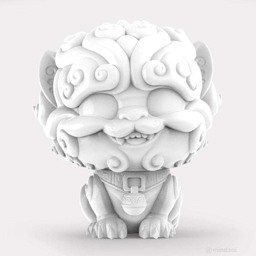 Shi-Shi the Tiny Guardian 4-inch Sofubi Vinyl Figure - White Edition