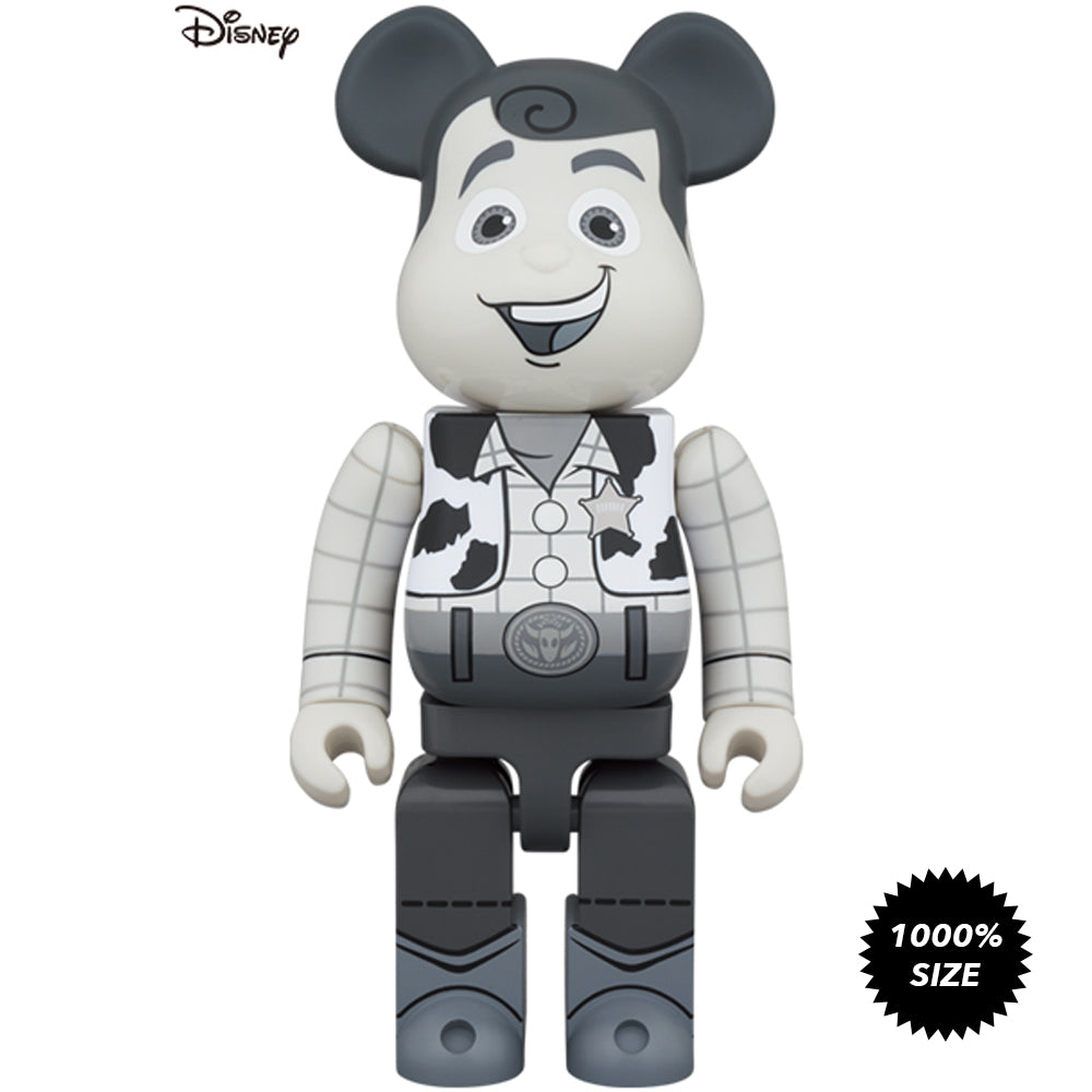 Toy Story Woody (Black and White Version) 1000% Bearbrick by